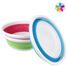 Creative Fold Round Plastic Washing Basin (SLP046)